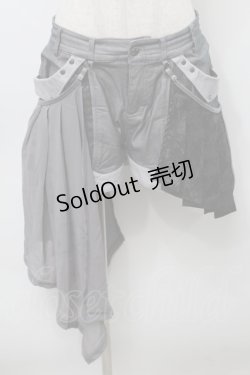 画像1: Ozz Croce / プリーツフラップ付きショートパンツ  グレー S-25-09-23-055-OO-PA-AS-ZS