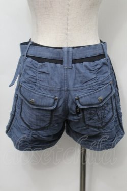 画像2: Ozz Croce / 刺繍入りショートパンツ  ブルー S-25-09-23-056-OO-PA-AS-ZS