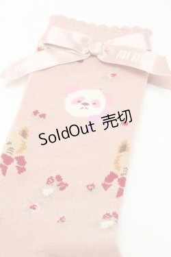 画像3: PINK HOUSE / PINK HOUSE × misako aoki/Animal Happy Jam柄ソックス  ピンク S-25-09-23-1032-LO-ZA-HR-ZS