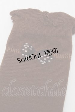 画像3: PINK HOUSE / ドットリボン柄ソックス  ブラウン S-25-09-23-1038-LO-ZA-HR-ZS