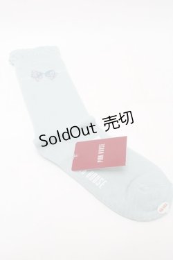 画像2: PINK HOUSE / ドットリボン柄ソックス  ミント S-25-09-23-1039-LO-ZA-HR-ZS