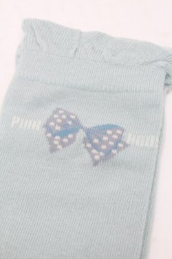 画像3: PINK HOUSE / ドットリボン柄ソックス  ミント S-25-09-23-1039-LO-ZA-HR-ZS