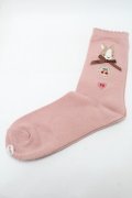 PINK HOUSE / クッキーラビッツモチーフソックス  ピンク S-25-09-23-1043-LO-ZA-HR-ZS