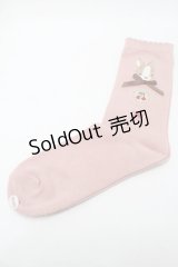 PINK HOUSE / クッキーラビッツモチーフソックス  ピンク S-25-09-23-1043-LO-ZA-HR-ZS