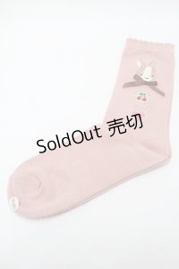 PINK HOUSE / クッキーラビッツモチーフソックス  ピンク S-25-09-23-1043-LO-ZA-HR-ZS