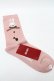 画像2: PINK HOUSE / クッキーラビッツモチーフソックス  ピンク S-25-09-23-1043-LO-ZA-HR-ZS (2)