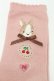 画像3: PINK HOUSE / クッキーラビッツモチーフソックス  ピンク S-25-09-23-1043-LO-ZA-HR-ZS (3)