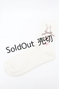 PINK HOUSE / クッキーラビッツモチーフソックス  アイボリー S-25-09-23-1044-LO-ZA-HR-ZS