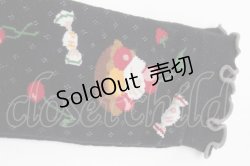 画像3: PINK HOUSE / ピンクハウスパーラー柄ソックス  黒 S-25-09-23-1045-LO-ZA-HR-ZS