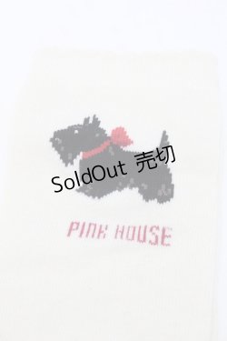 画像3: PINK HOUSE / スコッチテリアモチーフソックス  オフ S-25-09-23-1048-LO-ZA-HR-ZS