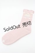 PINK HOUSE / ティーカップモチーフソックス  ピンク S-25-09-23-1050-LO-ZA-HR-ZS