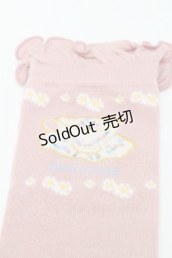 画像3: PINK HOUSE / ティーカップモチーフソックス  ピンク S-25-09-23-1050-LO-ZA-HR-ZS
