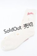 PINK HOUSE / 雛菊ロンドソックス  アイボリー S-25-09-23-1054-LO-ZA-HR-ZS