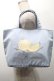 画像1: Maison de FLEUR / レモン刺繍トートバッグ  サックス S-25-09-23-1057-LO-BG-AS-ZS (1)