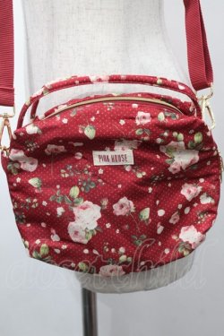 画像2: PINK HOUSE / Berry Roseプリントの3WAYミニバッグ  赤 S-25-09-23-1059-LO-BG-HR-ZS