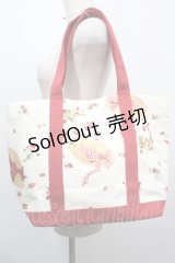 PINK HOUSE / Straw-berry Hatプリントバッグ  アイボリー S-25-09-23-1060-LO-BG-HR-ZS