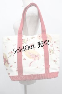 PINK HOUSE / Straw-berry Hatプリントバッグ  アイボリー S-25-09-23-1060-LO-BG-HR-ZS