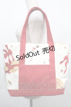 画像3: PINK HOUSE / Straw-berry Hatプリントバッグ  アイボリー S-25-09-23-1060-LO-BG-HR-ZS