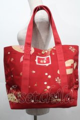 PINK HOUSE / Straw-berry Hatプリントバッグ  赤 S-25-09-23-1061-LO-BG-HR-ZT501