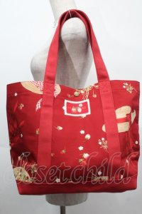 PINK HOUSE / Straw-berry Hatプリントバッグ  赤 S-25-09-23-1061-LO-BG-HR-ZT501