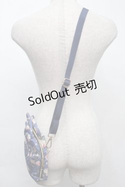 画像4: PINK HOUSE / Berry Roseプリントの3WAYミニバッグ  ブルー S-25-09-23-1065-LO-BG-HR-ZT501