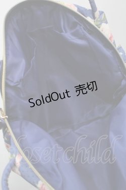 画像5: PINK HOUSE / Berry Roseプリントの3WAYミニバッグ  ブルー S-25-09-23-1065-LO-BG-HR-ZT501