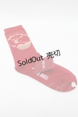 画像2: PINK HOUSE / フラワーバスケットテディソックス  赤 S-25-09-23-1010-LO-ZA-HR-ZS