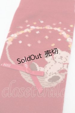 画像3: PINK HOUSE / フラワーバスケットテディソックス  赤 S-25-09-23-1010-LO-ZA-HR-ZS