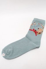 PINK HOUSE / フラワーバスケットテディソックス  ミント S-25-09-23-1012-LO-ZA-HR-ZS