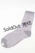 PINK HOUSE / ロゴ入りソックス  パープル S-25-09-23-1014-LO-ZA-HR-ZS