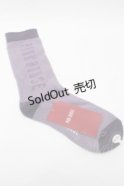画像2: PINK HOUSE / ロゴ入りソックス  パープル S-25-09-23-1014-LO-ZA-HR-ZS