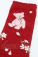 画像3: PINK HOUSE / 桜Teddyソックス  赤 S-25-09-23-1028-LO-ZA-HR-ZS (3)