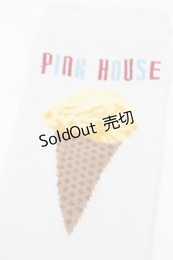 画像3: PINK HOUSE / アイスクリーム柄ソックス  バニラ S-25-09-23-1030-LO-ZA-HR-ZS