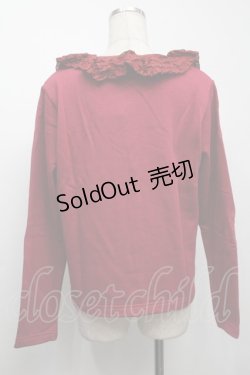 画像2: PINK HOUSE / ローン衿付きスウェットカーディガン  赤 S-25-09-23-015-LO-TO-AS-ZS