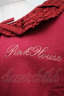 画像3: PINK HOUSE / ローン衿付きスウェットカーディガン  赤 S-25-09-23-015-LO-TO-AS-ZS