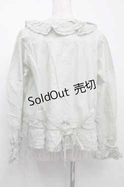 画像2: PINK HOUSE / リボンローンフリルブラウス  ミント S-25-09-23-016-LO-BL-AS-ZS