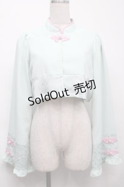 画像1: axes femme kawaii / チャイナボタンボレロ M ミント S-25-09-23-017-AX-BL-AS-ZS