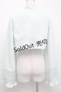 画像2: axes femme kawaii / チャイナボタンボレロ M ミント S-25-09-23-017-AX-BL-AS-ZS