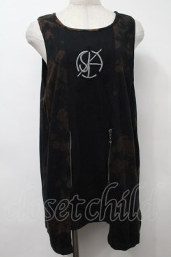 画像1: Desoro Works / Waist zipタンクトップ  黒 S-25-09-23-025-PU-BL-AS-ZS