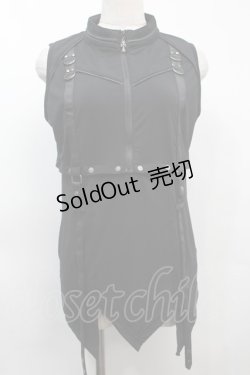 画像1: Ozz Croce / Echoes of Apocalypse 2WAYタンク  黒 S-25-09-23-026-OO-TO-AS-ZS