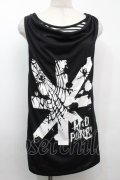 MAD / ドレープタンクトップ  黒 S-25-09-23-027-PU-TO-AS-ZS