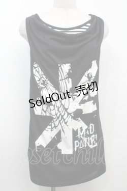 画像1: MAD / ドレープタンクトップ  黒 S-25-09-23-027-PU-TO-AS-ZS