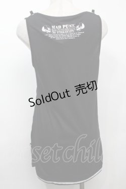 画像2: MAD / ドレープタンクトップ  黒 S-25-09-23-027-PU-TO-AS-ZS