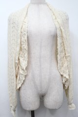 PINK HOUSE / 透かし編みボレロ風カーディガン  オフ S-25-09-23-005-LO-TO-AS-ZS