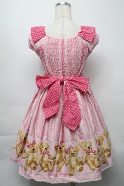 画像2: Shirley Temple / テディベアワンピース 160 ピンク S-25-09-23-032-ET-OP-AS-ZS