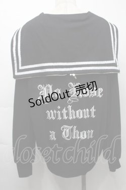 画像2: Ank Rouge / セーラーブルゾン  黒ｘ白 S-25-09-24-031-CA-JA-HR-ZS