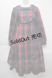 FLC / 皆方由衣コラボ MINA*タータンチェックワンピース   S-25-09-24-034-LO-OP-HR-ZS