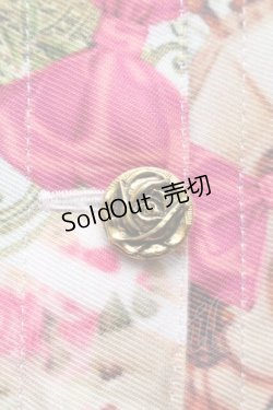 画像4: ANGELIQUE ROSA / ローズプリントロングワンピース  ピンク S-25-09-24-038-LO-OP-HR-ZS