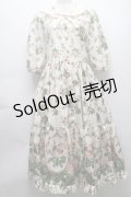 ANGELIQUE ROSA / ローズプリントロングワンピース  アイボリー S-25-09-24-039-LO-OP-HR-ZS