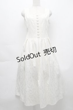 画像1: axes femme / コルセット風ジャカードジャンパースカート  キナリ S-25-09-24-040-AX-OP-HR-ZS